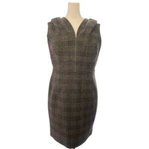 Christian Dior Black/Cream Plaid Dress